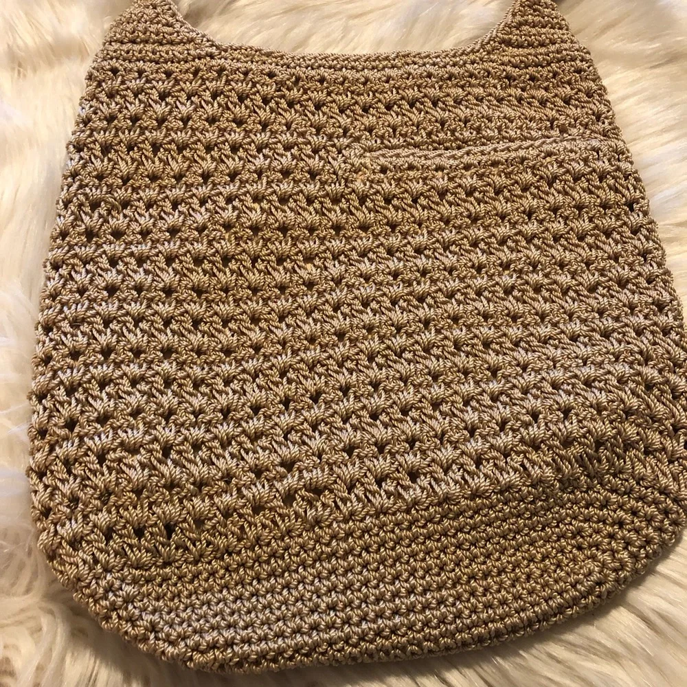 The Sak cream beige crochet crossbody handbag - Picture 3 of 14